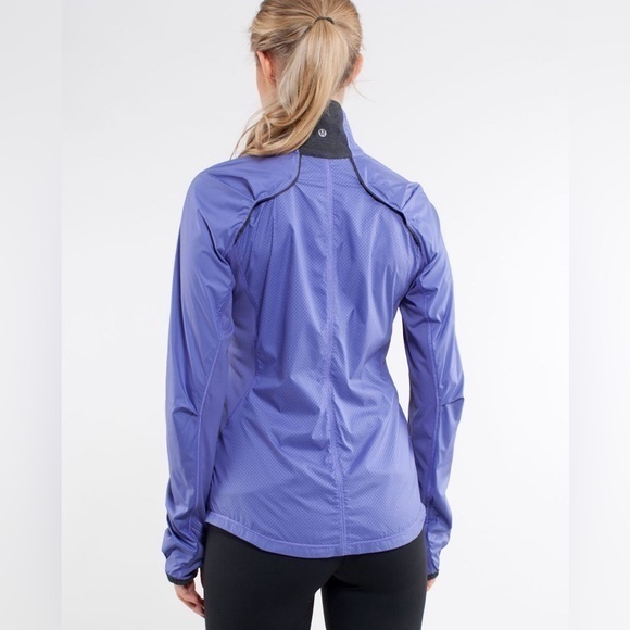 lululemon athletica Jackets & Blazers - Lululemon Women’s Purple Windbreaker Jacket Full Zip Running Workout Size 2